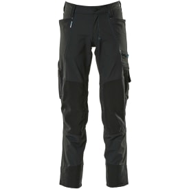 Mascot Advanced arbeidsbukser med stretch, sort, str. 82C49