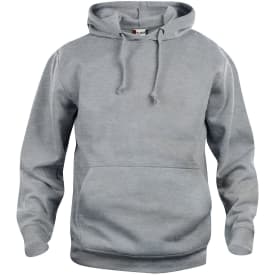 Clique Basic hoodie, gråmelerad, st 2XL