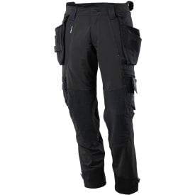 Mascot Advanced arbeidsbukse med stretch, sort, str. 82C68