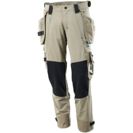 Mascot Advanced arbeidsbukse med stretch, khaki, str. 82C62