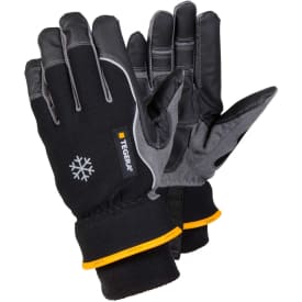 Tegera 9232 vinter arbejdshandsker, Sort/Grå/Gul, 9
