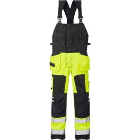 Fristads håndværkeroveralls 1014, Hi-vis Gul/Sort, C64