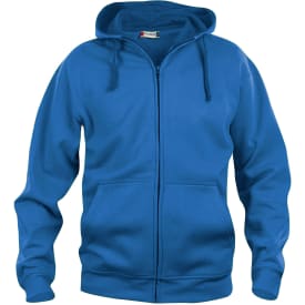 Clique Basic hettegenser med glidelås, kongeblå, str. 3XL