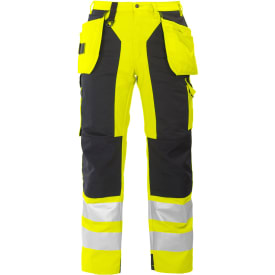 ProJob håndværkerbukser 6506, Hi-vis Gul/Sort, C56
