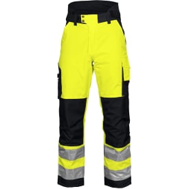 ProJob forede arbejdsbukser 6514, Hi-vis Gul/Sort, C60