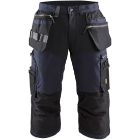 Blåkläder Workwear 1597 håndværker knickers med 2-vejs stretch, marineblå/sort, str. D92