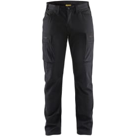 Blåkläder Workwear Service softshell arbejdsbukser, sort, str. D104