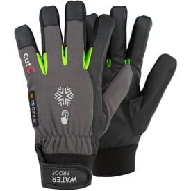 Tegera 577 vinterhandsker med skærebeskyttelse Cut C, Sort/Grå, 9
