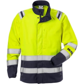 Fristads Flamestat dame softshelljakke 4076, Hi-Vis gul/marine, 2XL