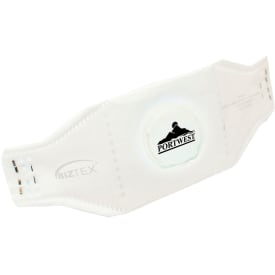 Portwest 10-pak foldbar støvmaske FFP3 med ventil, Hvid, ONESIZE