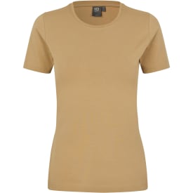 ID dame T-Shirt stretch, Sand, L