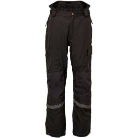 ELKA Working Extreme regnbukser full stretch, Sort, 2XL