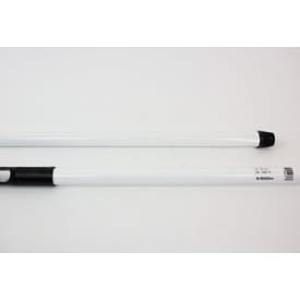 10 stk Roliba skaft med gevind, metal, hvid, 1300 mm