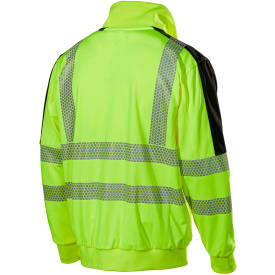 L.Brador 6122P arbejdstrøje, Hi-vis Gul/Sort, 2XL