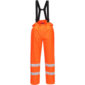 Portwest BizFlame regnbukser, Hi-vis Orange, 3XL