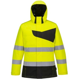 Portwest PW2 vinterjakke, hi-vis gul/sort, str. 2XL