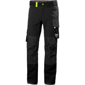 Helly Hansen Oxford arbetsbyxor med 4-vägs stretch, svart/mörkgrå, st D100