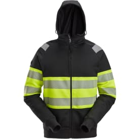 Snickers hættetrøje 2838, Sort/Hi-Vis Gul, 3XL