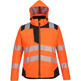 Portwest PW3 dame vinterjakke, Hi-Vis Orange/Sort, L