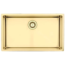 Lavabo Kubus 700 Soft kjøkkenvask, 74x44 cm, messing pvd