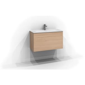 Svedbergs Poem servantskap med 1 skuff, push open, 80x35x45 cm, ren eik