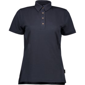 Pitch Stone Tech Wool dame polo T-shirt, Navy, 2XL