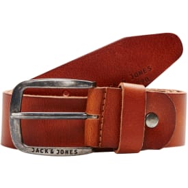 Jack & Jones JACPAUL Læderbælte, Mocha Bisque, 105 CM