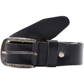 Jack & Jones JACPAUL Læderbælte, Sort, 80 CM