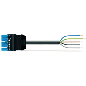 Tilslutningskabel Cca Han/fri 5-P Hun/fri 6m 5G2,50mm² blå kodn.I