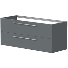 Korsbakken Rowan underskap, med 2 skuffer, soft-close, 47,6x121 cm, grå matt