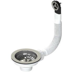 Lavabo S3 avløpssett med overløp, krom