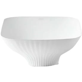 Bathco Dobra cuadrado toppmontert servant, hvit matt