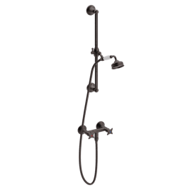 Toni Krydsgreb brusesæt, bruneret messing