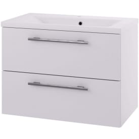 Linn Bad Ingrid servantskap, 2 skuffer, 80x45,3x57 cm, hvit matt