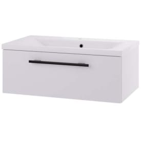 Linn Bad Ingrid servantskap, 1 skuff, 80x45,3x28,5 cm, hvit matt