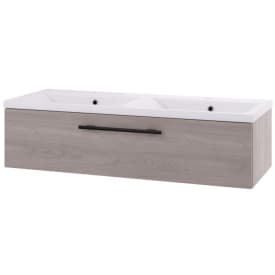 Linn Bad Ingrid servantskap, 1 skuff, høyre, 120x45,3x28,5 cm, lys eik