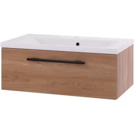 Linn Bad Ingrid servantskap, 1 skuff, 100x45,3x28,5 cm, eik