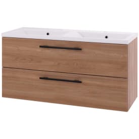 Linn Bad Ingrid servantskap, 2 Skuffer, dobbel, 120x45,3x57 cm, eik