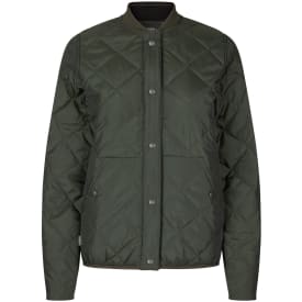 ID Allround vatteret dame termojakke, Olivengrøn, 4XL