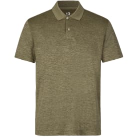 ID Active polo T-shirt, Oliven melange, S
