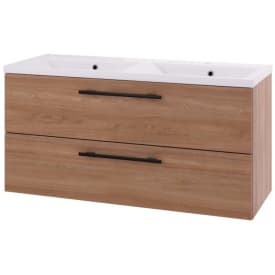 Linn Bad Ingrid servantskap, 2 skuffer, venstre, 120x45,3x57 cm, eik