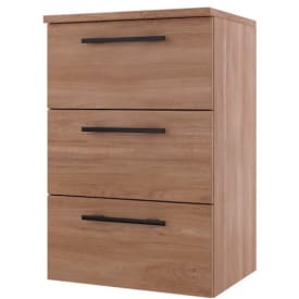 Linn Bad Ingrid Sideskap, 3 skuffer, 60x45,3x87,8 cm, eik