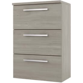 Linn Bad Ingrid Smal Sideskap, 3 skuffer, 60x35,3x87,8 cm, lys eik