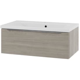 Linn Bad Mari servantskap, 1 skuff, 80x45,6x28,5 cm, senter, lys eik