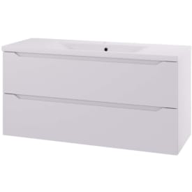 Linn Bad Emma servantskap, 2 skuffer, venstre, 120x45,7x57 cm, hvit matt