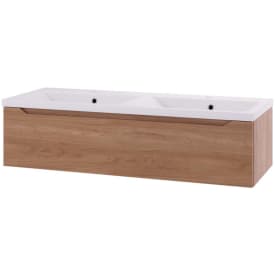 Linn Bad Emma servantskap, 1 skuff, venstre, 120x45,7x28,5 cm, eik