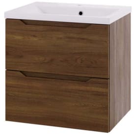 Linn Bad Emma servantskap, 2 Skuffer, 60x45,7x57 cm, mørk eik
