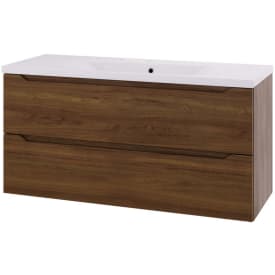 Linn Bad Emma servantskap, 2 skuffer, venstre, 120x45,7x57 cm, mørk eik