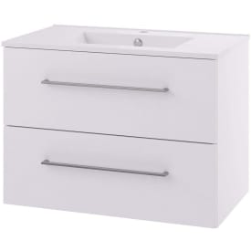 Linn Bad Hilde Møbelpakke, 2 skuffer, 80x46x59,8 cm, med servant, hvit matt