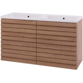 Linn Bad Selma servantskap, 2 Skuffer, dobbel, 120x45,7x66,8 cm, eikestav